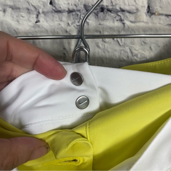 Nike Golf Tour Performance Convertible Golf Skirt Skort Shorts Yellow White 6 - Picture 4 of 15